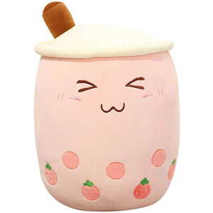 Planet Gates 20-25cm 17 9.4 inch Boba Plush Stuffed Bubble Tea Plushie Cartoon Milk Tea Cup Pillow Soft Kawaii Gifts for Kids