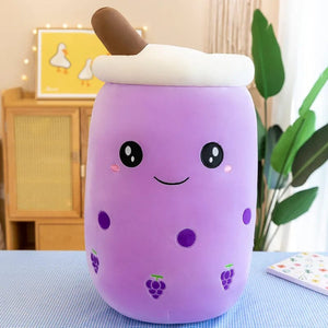 Planet Gates 20-25cm 19 9.4 inch Boba Plush Stuffed Bubble Tea Plushie Cartoon Milk Tea Cup Pillow Soft Kawaii Gifts for Kids