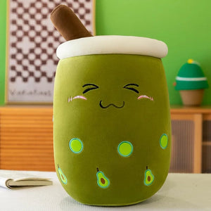 Planet Gates 20-25cm 2 9.4 inch Boba Plush Stuffed Bubble Tea Plushie Cartoon Milk Tea Cup Pillow Soft Kawaii Gifts for Kids