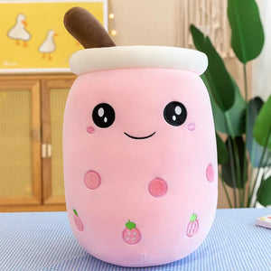 Planet Gates 20-25cm 8 9.4 inch Boba Plush Stuffed Bubble Tea Plushie Cartoon Milk Tea Cup Pillow Soft Kawaii Gifts for Kids