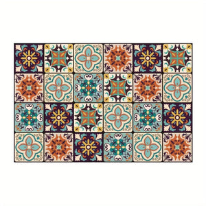 Planet Gates 20*30cm / Chengnan colored bricks 1pc, Quick Dry Coffee Mat, Coffee Bar Accessories, Non-slip Floral Boho Kitchen Counter Absorbent Plate Drying Mat, Microfiber Suitable For Coffee Maker, Coffee Pot, Super Absorbent Mat, Good Cleaning