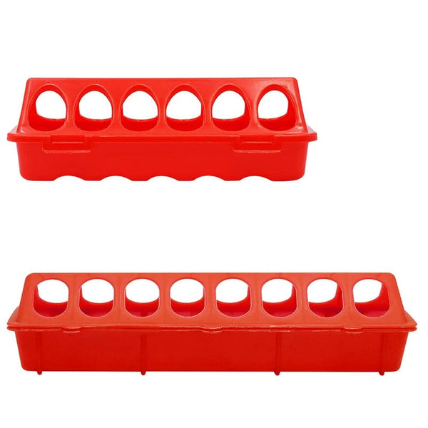 Planet Gates 20/30cm Plastic Flip-Top Poultry Bird Feeder Ground Chicken Feeder Trough Pheasant feeding bucket Quality Chick