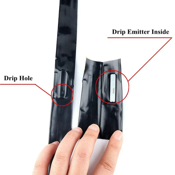 Planet Gates 20/50/100M 16mm Micro Irrigation Drip Tape 1-hole Greenhouse Garden Flower Pots Watering Soaker Hose With Pipe Connector