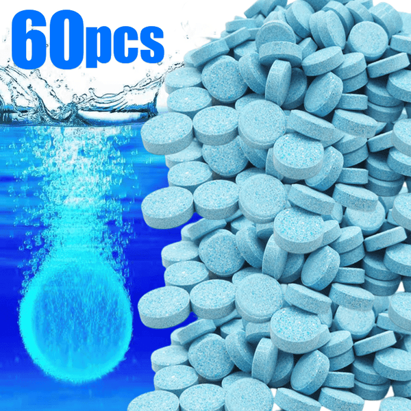 Planet Gates 20/60pcs Car Windshield Cleaner Car Effervescent Tablet Glass Water Solid Cleaner Universal Automobile Accessories Spray Cleaner