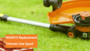 Planet Gates 20 Packs Replacement 10ft (3m) Grass Trimmer Line Spool, Edger Line Spool Compatible Model Worx WA0010 (16 Replacement Line Spool, 4 Trimmer Cap)