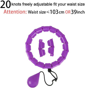 Planet Gates 20 sections purple 32/20/24/28 Section Adjustable Sport Hoops Abdominal Waist Exercise Detachable Hoola Massage Fitness Hoop Training Weight Loss