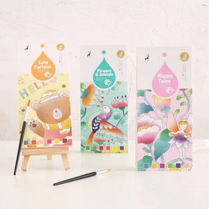 Planet Gates 20 Sheets Portable Children Watercolor Painting Book Paint with Water Kids Gouache Graffiti Picture Coloring Drawing Toys Gifts