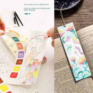 Planet Gates 20 Sheets Portable Children Watercolor Painting Book Paint with Water Kids Gouache Graffiti Picture Coloring Drawing Toys Gifts