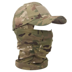 Planet Gates 20 Tactical Balaclava Baseball Caps Full Face Mask Set Men Summer Snapback Sun Hat Outdoor Hunting Camouflage Balaclava