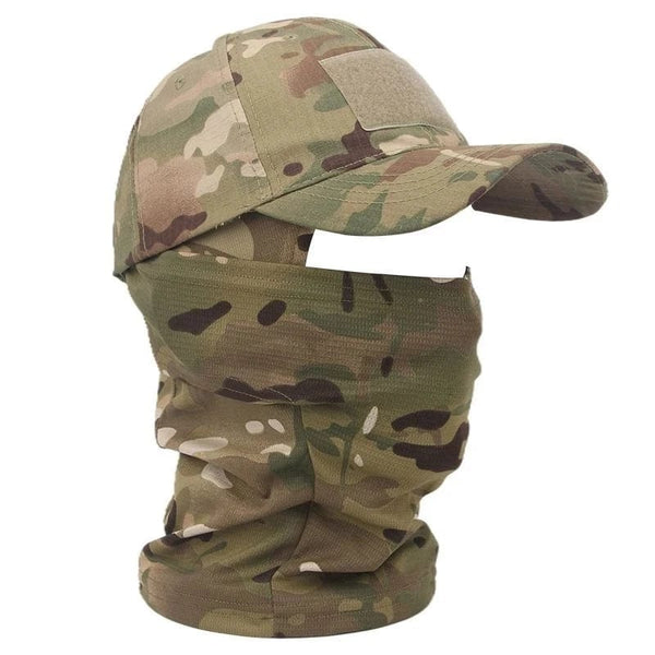 Planet Gates 20 Tactical Balaclava Baseball Caps Full Face Mask Set Men Summer Snapback Sun Hat Outdoor Hunting Camouflage Balaclava