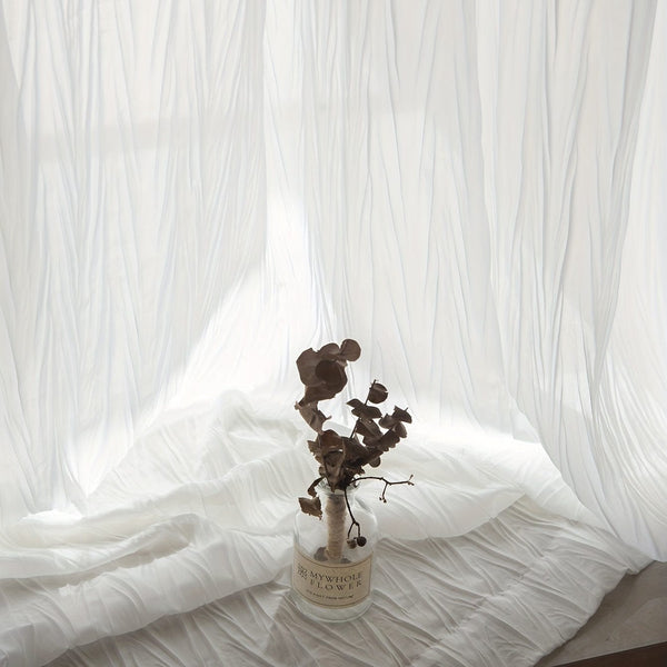 Planet Gates 200.0cm*259.99cm / White 1pc Velvet Window Sheer Curtain Suitable For Living Room, Bedroom, Kitchen, Bathroom, Home Decor, Room Decor