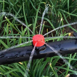 Planet Gates 200 Pcs 50-500pcs Adjustable Irrigation Drippers Sprinklers 1/4''  Emitter Dripper Micro Drip Irrigation Sprinklers for Watering System