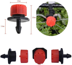 Planet Gates 200 Pcs 50-500pcs Adjustable Irrigation Drippers Sprinklers 1/4''  Emitter Dripper Micro Drip Irrigation Sprinklers for Watering System