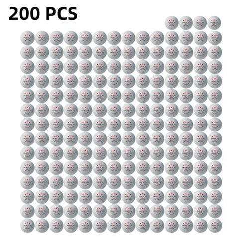 Planet Gates 200 PCS White Huieson 3 Star Table Tennis Training Balls G40+ White Orange ABS Ping Pong Balls for Table Tennis Club Training with Box Packing