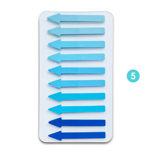 Planet Gates 200 Sheets Transparent Fluorescent Index Tabs PET Arrow Flags Sticky Note for Page Marker Planner Stickers Office School