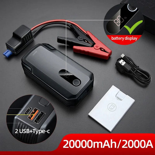 Planet Gates 20000mAh 2000A / CHINA Baseus 20000mAh Car Jump Starter Power Bank 2000A 20000mAh Car Battery Charger Auto Emergency Booster Starting Device Jump Start
