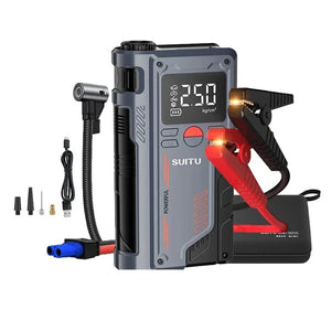 Planet Gates 20000mAh / france 4 In 1 Car Jump Starter With 150PSI Air Compressor 20000mAh Portable Booster Charger 1000A Powerful Car Battery Starting Device