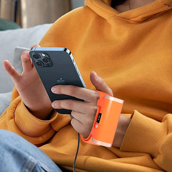 Planet Gates 2000mAh Hand Warmer Bracelet Winter Hand Warmer Pocket Travel Fast Heating USB Rechargeable Household Outdoor Handy Warm