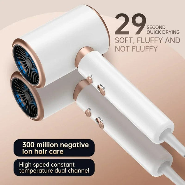 Planet Gates 2000W 5th Gear Professional Hair Dryer Negative Lonic Blow Dryer Hot Cold Wind Air Brush Hairdryer Strong PowerDryer Salon Tool