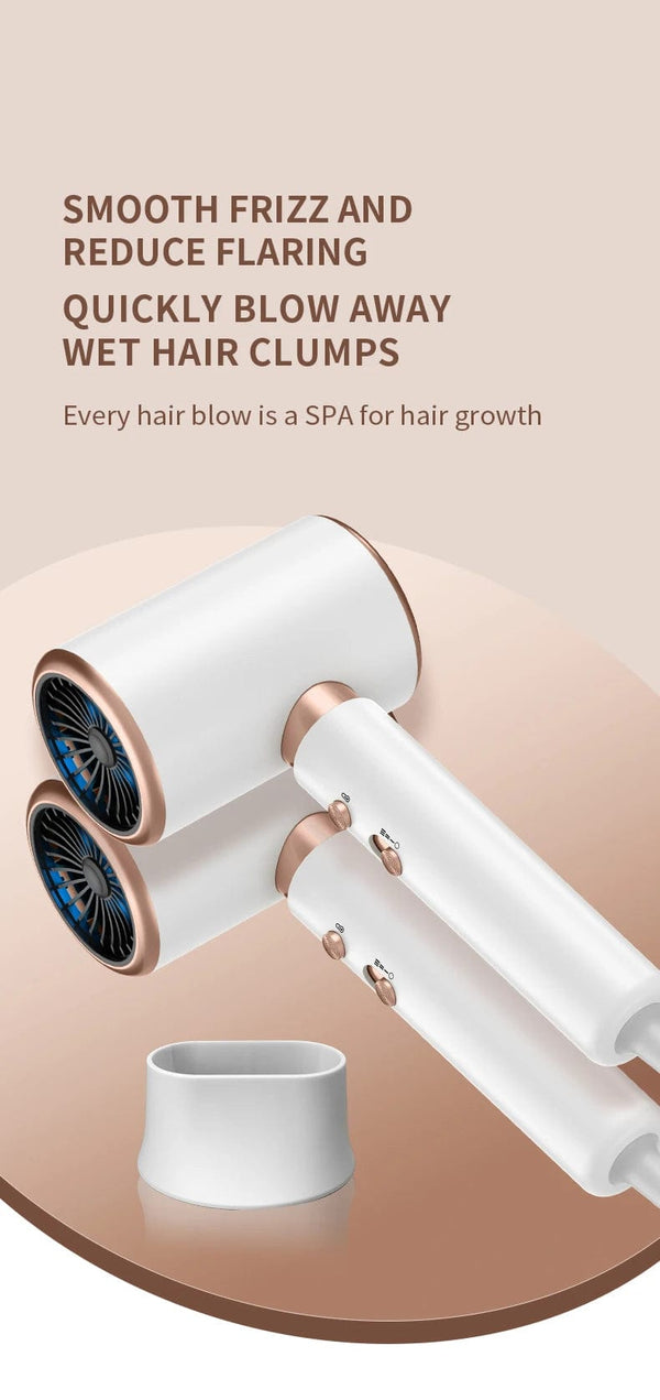 Planet Gates 2000W 5th Gear Professional Hair Dryer Negative Lonic Blow Dryer Hot Cold Wind Air Brush Hairdryer Strong PowerDryer Salon Tool