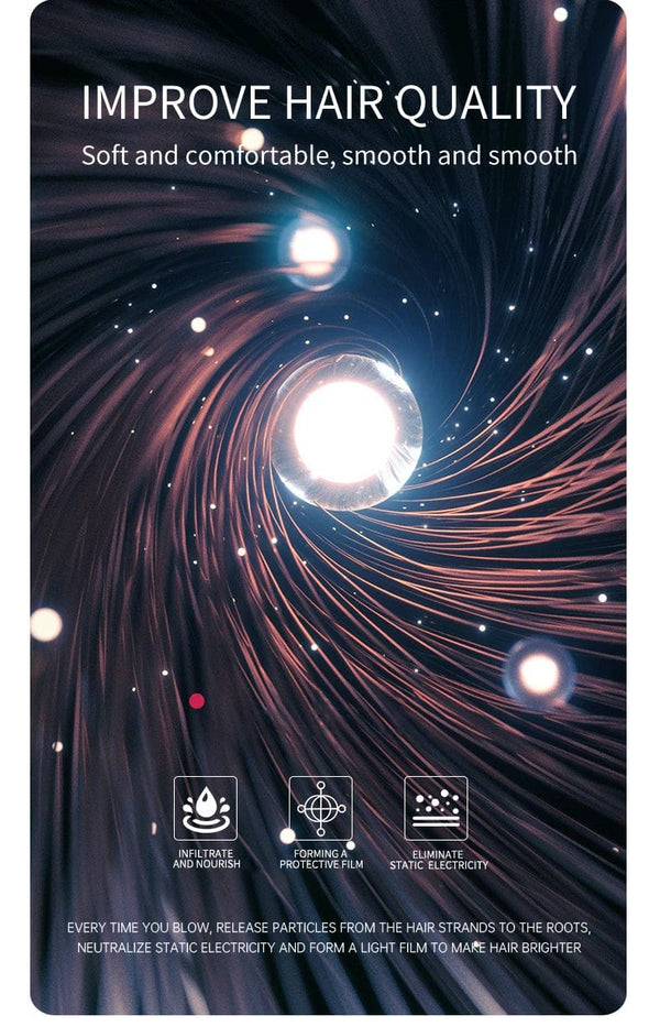 Planet Gates 2000W 5th Gear Professional Hair Dryer Negative Lonic Blow Dryer Hot Cold Wind Air Brush Hairdryer Strong PowerDryer Salon Tool