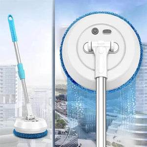 Planet Gates 200701-white Wireless Electric Spin Mop Cleaning Machine Automatic 2 in 1 Wet & Dry Home Cleaner Car Glass Ceiling Door Windows Floor Cleaner