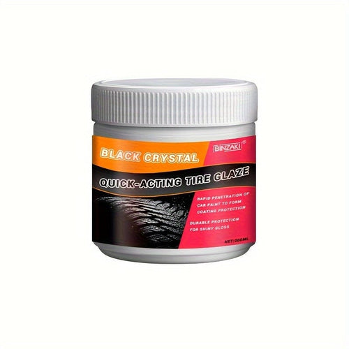 Planet Gates 200ml 200ml Car Tire Wax Tire Brightener Glaze Darkening Durable Maintenance Tire Treasure Anti-aging Oil Protector Decontamination Crystal Gloss Tire Wax