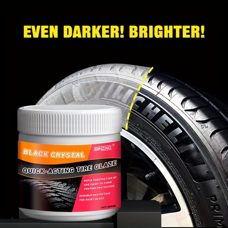 Planet Gates 200ml 200ml Car Tire Wax Tire Brightener Glaze Darkening Durable Maintenance Tire Treasure Anti-aging Oil Protector Decontamination Crystal Gloss Tire Wax