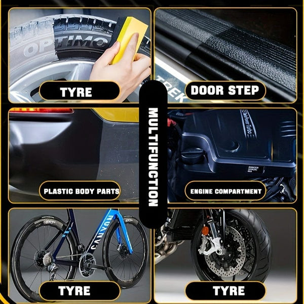 Planet Gates 200ml 200ml Car Tire Wax Tire Brightener Glaze Darkening Durable Maintenance Tire Treasure Anti-aging Oil Protector Decontamination Crystal Gloss Tire Wax