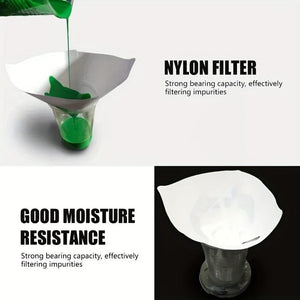 Planet Gates 200pcs 200pcs Paint Filter Paper Car Paint Spray Mesh Paper Filter Funnel Strainer Disposable Conical Straining Funnel