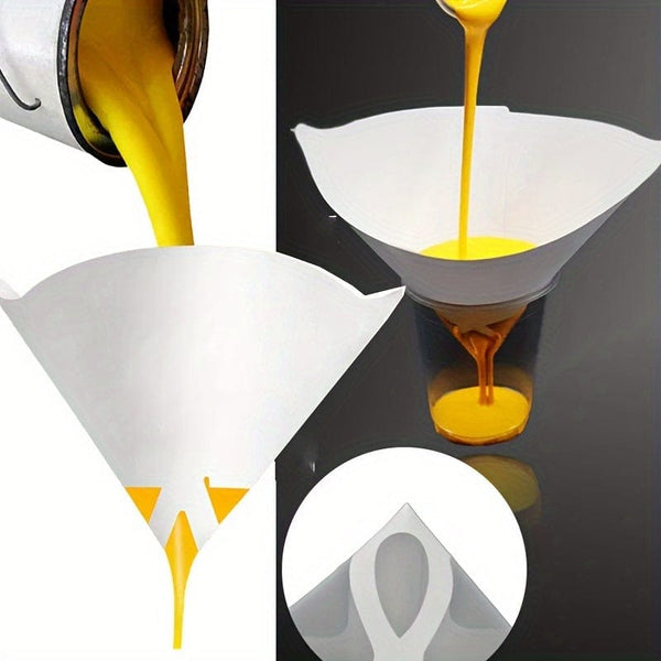 Planet Gates 200pcs 200pcs Paint Filter Paper Car Paint Spray Mesh Paper Filter Funnel Strainer Disposable Conical Straining Funnel