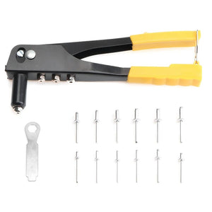 Planet Gates 200pcs and gun 380/200/120/60pcs Heavy Duty Riveter Gun Set Hand Riveter Set Blind Rivet Pliers Gun DIY Rivets Nut Automotive Tools