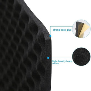 Planet Gates 200x50x2cm 200*50*2cm Sound Proofing Deadening Self Adhesive High Density Foam Egg Crate Car Hood Sound Proof Acoustic Insulation Mat