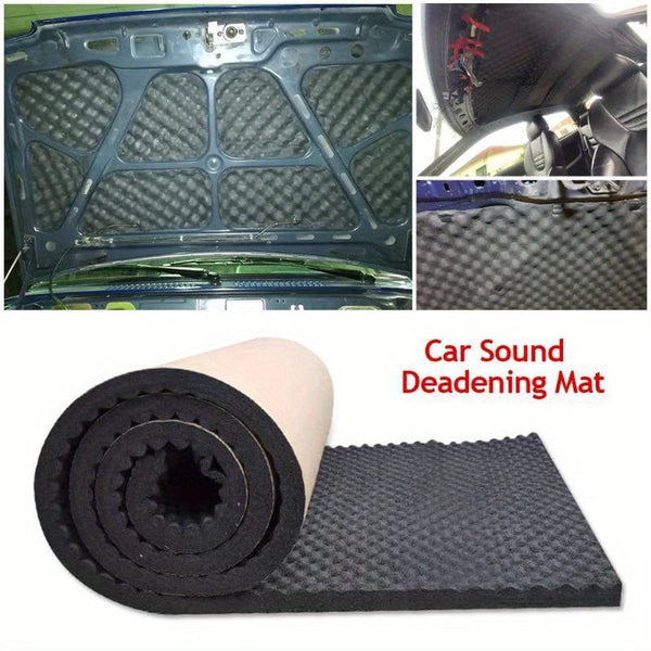 Planet Gates 200x50x2cm 200*50*2cm Sound Proofing Deadening Self Adhesive High Density Foam Egg Crate Car Hood Sound Proof Acoustic Insulation Mat
