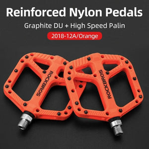 Planet Gates 2018-12AOR ROCKBROS bicycle ultra-light bearing pedal nylon composite high-speed bearing + graphite DU pedal riding is more lubricated