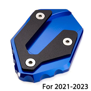 Planet Gates 2021-2023 Blue For YAMAHA MT-09 MT 09 MT09 Tracer 900 XSR900 TRACER 9GT 900gt  Motorcycle Kickstand Foot Side Stand Extension Pad Support Plate