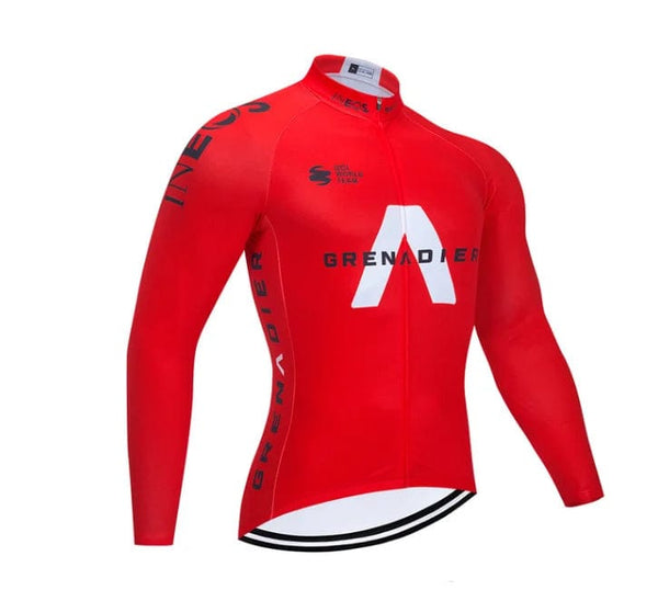 Planet Gates 2021 New Men's Long Sleeve Cycling Suit Set Breathable Mountain Bike Wear