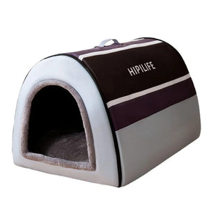 Planet Gates 2022 New Winter Warm Foldable Dog House Dog Bed Pet Supplies Small and Medium-sized Dogs Warm Pet Supplies Puppy Cave Sofa
