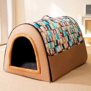 Planet Gates 2022 New Winter Warm Foldable Dog House Dog Bed Pet Supplies Small and Medium-sized Dogs Warm Pet Supplies Puppy Cave Sofa