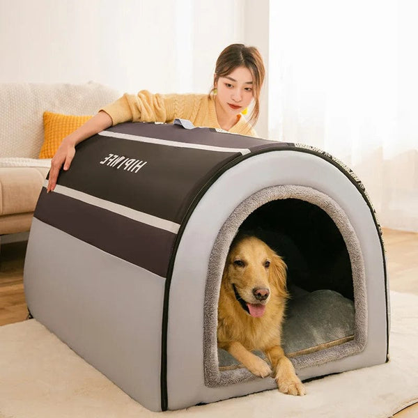 Planet Gates 2022 New Winter Warm Foldable Dog House Dog Bed Pet Supplies Small and Medium-sized Dogs Warm Pet Supplies Puppy Cave Sofa