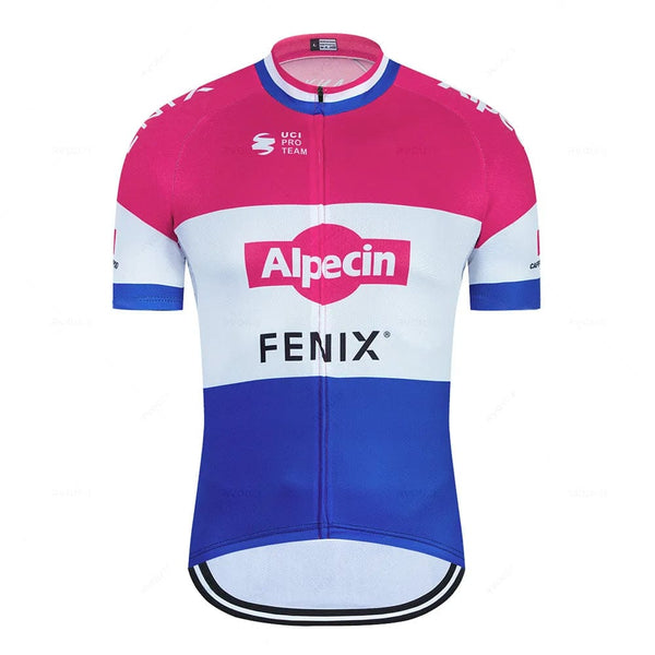 Planet Gates 2023 Alpecin Fenix Cycling Jersey Set Men's Road Bike Shirts Suit Bicycle Bib Shorts MTB Wear Maillot Culotte Cycling Clothing