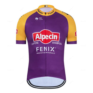 Planet Gates 2023 Alpecin Fenix Cycling Jersey Set Men's Road Bike Shirts Suit Bicycle Bib Shorts MTB Wear Maillot Culotte Cycling Clothing