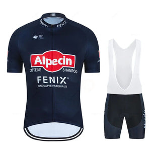 Planet Gates 2023 Alpecin Fenix Cycling Jersey Set Men's Road Bike Shirts Suit Bicycle Bib Shorts MTB Wear Maillot Culotte Cycling Clothing
