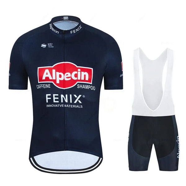 Planet Gates 2023 Alpecin Fenix Cycling Jersey Set Men's Road Bike Shirts Suit Bicycle Bib Shorts MTB Wear Maillot Culotte Cycling Clothing