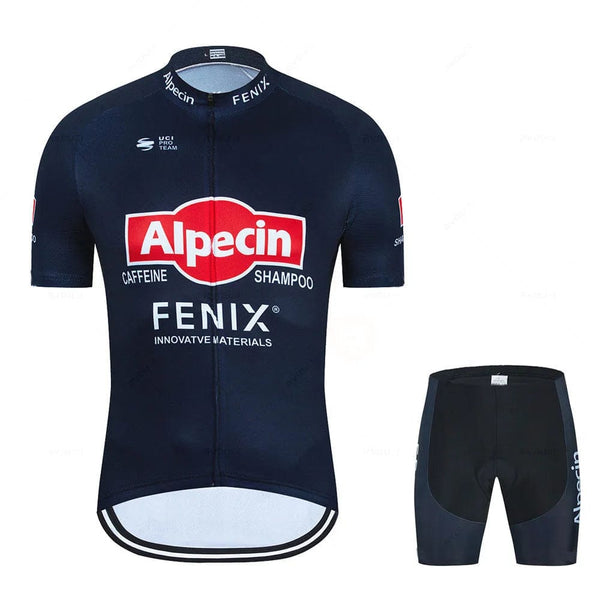 Planet Gates 2023 Alpecin Fenix Cycling Jersey Set Men's Road Bike Shirts Suit Bicycle Bib Shorts MTB Wear Maillot Culotte Cycling Clothing