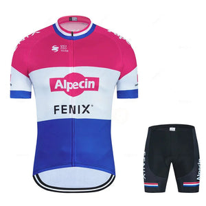 Planet Gates 2023 Alpecin Fenix Cycling Jersey Set Men's Road Bike Shirts Suit Bicycle Bib Shorts MTB Wear Maillot Culotte Cycling Clothing