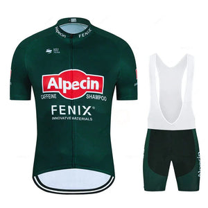 Planet Gates 2023 Alpecin Fenix Cycling Jersey Set Men's Road Bike Shirts Suit Bicycle Bib Shorts MTB Wear Maillot Culotte Cycling Clothing
