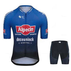 Planet Gates 2023 Alpecin Fenix Cycling Jersey Set Men's Road Bike Shirts Suit Bicycle Bib Shorts MTB Wear Maillot Culotte Cycling Clothing