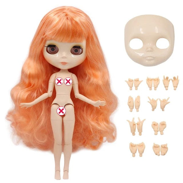 Planet Gates 2023 face hand / 30cm height ICY DBS Blyth doll White Skin Glossy face Matte face Joint body with hand set A&B 1/6 bjd suitable diy makeup Special price