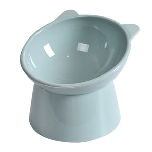Planet Gates 2023 New Cat Bowl High Foot Dog Bowl 45°Neck Protector Cat Pet Food Water Bowls Pet Feeding Cup Pet Feeder